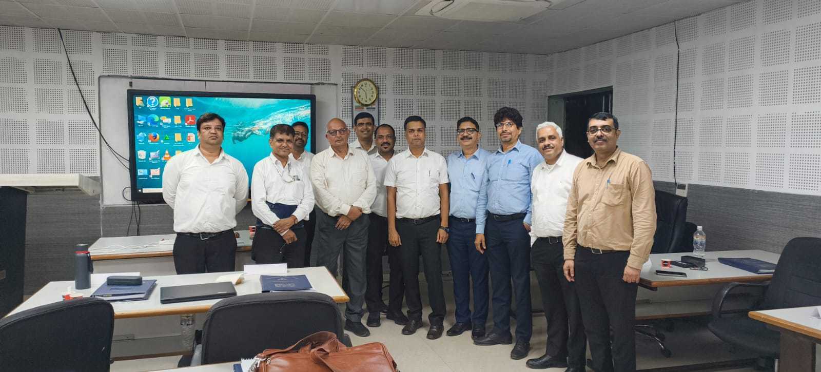 Ajaya Kumar Pathak imparting training to students at RGN Aviation University